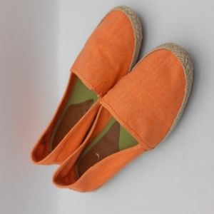 ORANGE ESPRADRILLE FLATS